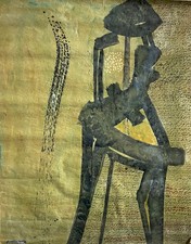 Grand tableau XXem abstrait