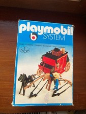 Playmobil System klicky Boîte VIDE seule 3245 Diligence western Geobra de 1984