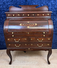 Bureau cylindre en acajou et