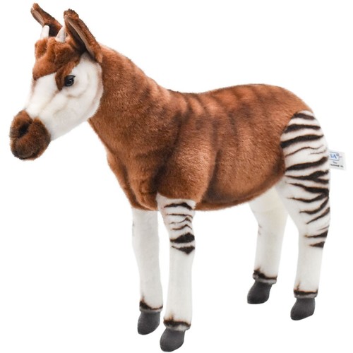 Peluche réaliste hansa okapi - réaliste,