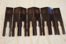 paravent laqué miniature art populaire chinois chine ancien vintage poupée jouet