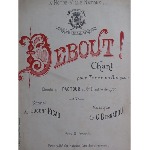 Bernadou debout ville - c., !