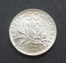 *473*  50 CENTIMES SEMEUSE  1916  ARGENT   SUP/UNC