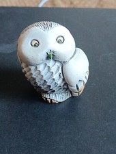 PA1 BC  VINTAGE FIGURINE  HIBOU  ARTESANIA RINCONADA SIGNÉ / MADE IN URUGAY 