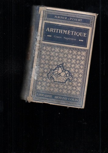 Livre scolaire arithmetique - livre,