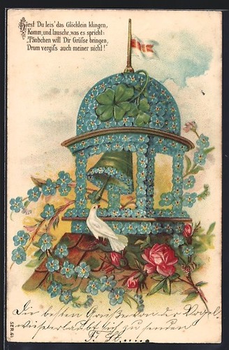 Cloche colombe blanche - colombe,
