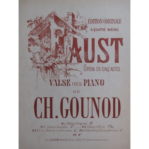 Gounod charles faust valse - charles,