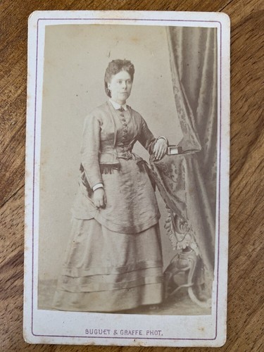 Photo carte cdv - carte, femme