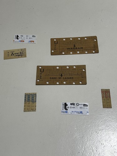 Lot anciens carte tickets - lot,