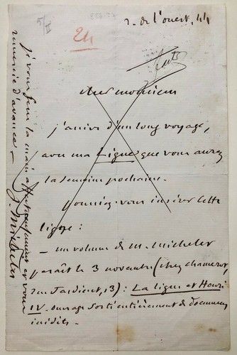 Jules michelet lettre - jules,