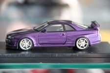 1/43 HPI NISSAN SKYLINE GTR R34 V-SPEC MIDNIGHT PURPLE III 8381