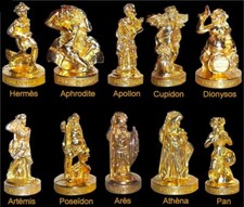 2002 ALCARA LA MIE CALINE LA MYTHOLOGIE GRECQUE DIEUX FEVE METAL 3D au choix