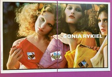 Publicité Sonia Rykiel 2008 mode printemps été Modetico presse collection Y2K