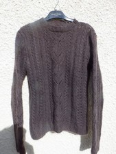 Magnifique pull  neuf dentelle Mohair  taille 40/42   Tricoté Mains