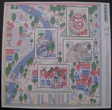 Timbre de France 2025 Vilnius - Bloc oblitéré