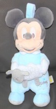 doudou musical mickey bleu mouton disney nicotoy état neuf