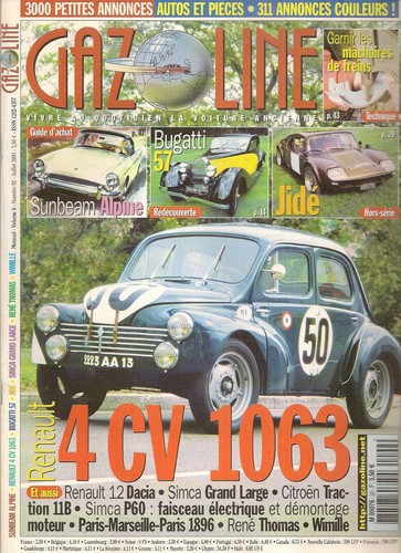 Gazoline renault 4cv 1063 - gazoline,