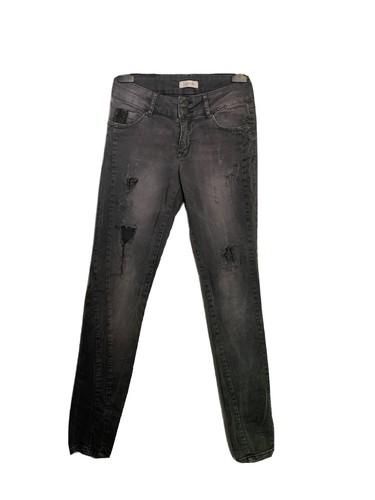 Jean troué dentelle denim - troué,