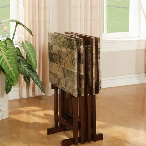 Brown faux marble - faux, 5pc