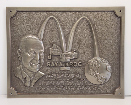 Mcdonald ray kroc embossed - mcdonald's,