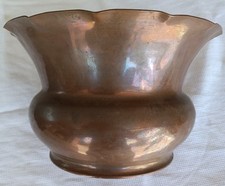 ANCIEN  POT EN CUIVRE  / JARDINIERE VASE   (URBA)  MADE IN FRANCE