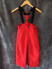 PANTALON DE SKI ROUGE BRETELLES  ♥ DECATHLON QUECHUA ♥ T 6 ANS  TBE +++ ☺