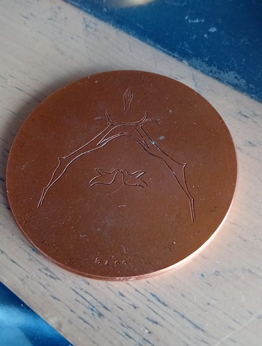 Medaille mariage biches - de, 2