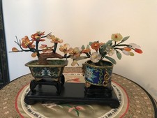 CLOISONNE POT JARDINIERE ARBRE