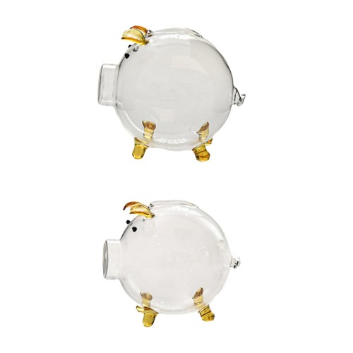 Tirelire verre transparent - tirelire, en