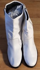 Bottes blanches mi-mollet