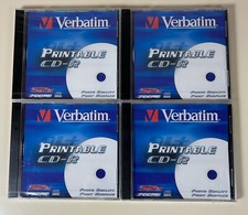 Verbatim Printable CD-R 700 MB 52X/ Lot de 4 CDs NEUFS BLISTER