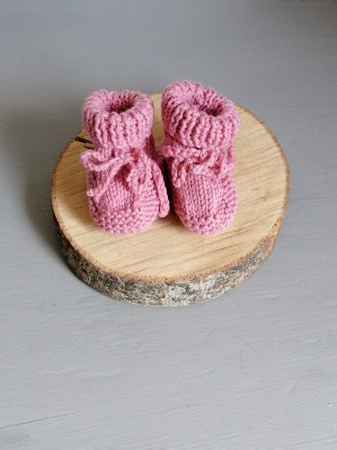 Chaussons bébé tricotés - chaussons,