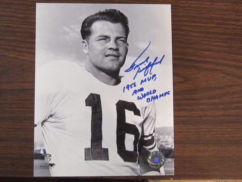 Frank gifford autograph - 8, x