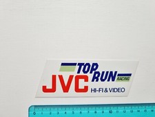 Autocollant JVC HIFI Vidéo Top Run Racing Sticker Vintage Années 80 Original
