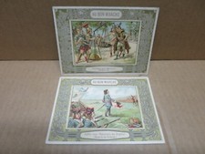 AU BON MARCHE PARIS 2 chromos maximes BRENUS  Bataille de FONTENOY