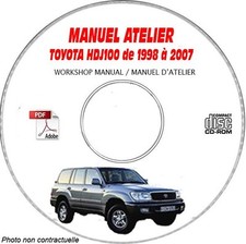 LAND CRUISER HDJ100 98-07 - Manuel Atelier CDROM TOYOTA Anglais Revue technique