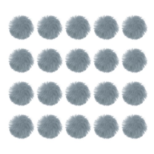 Pompons fausse fourrure - 20,