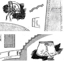 PATRON POUPEE BLEUETTE - Layette (Bonnet et couche-culotte)  205-206 Semaine de 