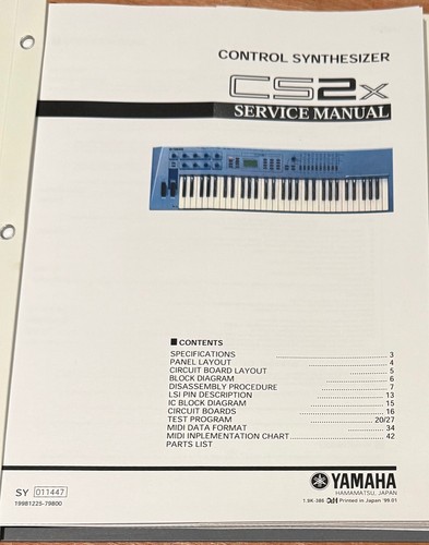 Yamaha cs2x control - yamaha,