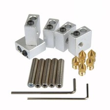 YOTINO 5 x Teflon Buse Gorge, 30mm de Long + 5 x Buses en Laiton Extrudeur, 0.4m