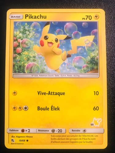 Carte pokemon pikachu - pokemon,
