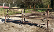 2 BANCS VINTAGE 1950 en FER