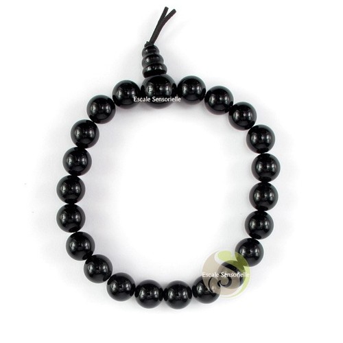 Bracelet mala tibétain onyx - mala, tibétain-onyx