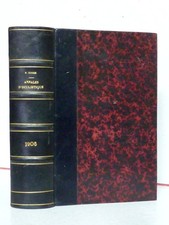 1906 ANNALES D'OCULISTIQUE RELIÉ REVUE MÉDICALE MÉDECINE OPHTALMOLOGIE