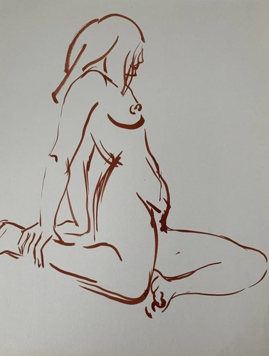 Très beau dessin - très, nu