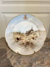 Ancienne Assiette Porcelaine Sèvres Lahore & Panier XIXème 19ème Chien Chasse
