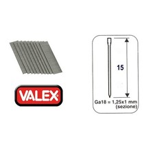 Blister 1000 Clous Valex - 18Ga - 15 mm pour agrafeuse cloueuse cloueur