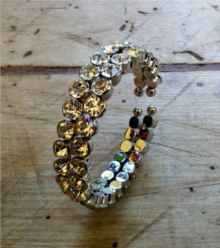 Bracelet flexible cristaux - flexible,