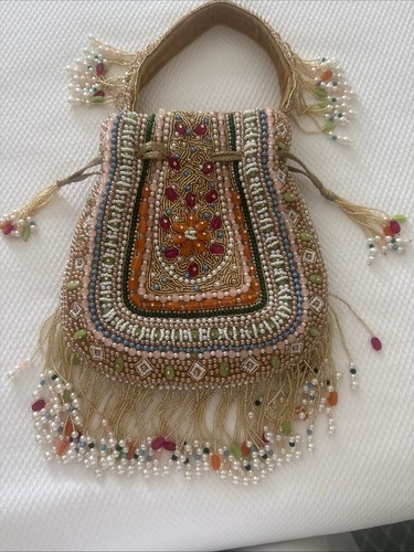 Multicolored beaded polti - , bag