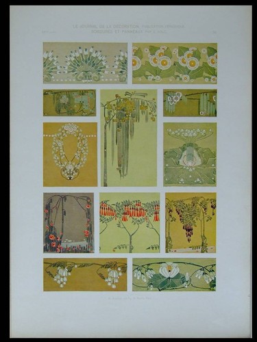 Ornements art nouveau 1909 - art,